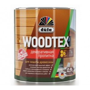 Пропитка декоративная для защиты древесины алкидная Dufa Woodtex белый 0,9л