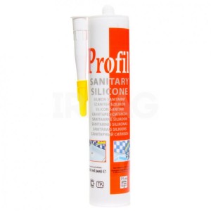 Герметик PROFIL санитарный силиконовый белый 280 мл