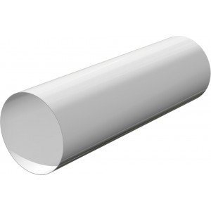 Воздуховод ЭРА белый круглый пластиковый 10ВП d=100 мм L=0,5м