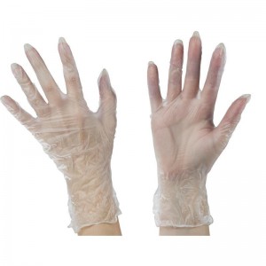 Перчатки виниловые без напыления гипоаллергенные одноразовые