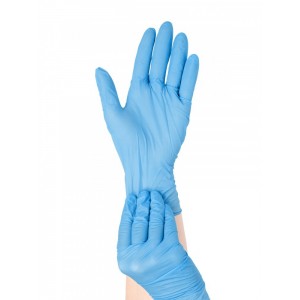 Перчатки диагностические смотровые синие