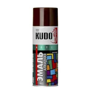 Эмаль KUDO KU-1012 алкидная аэрозольная  коричневая 520 мл