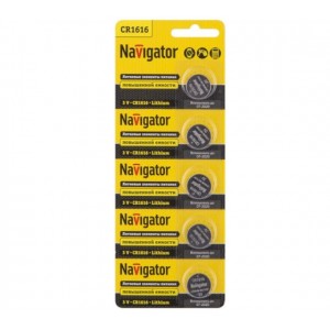 Элемент питания Navigator 94779 NBT-CR1616-BP5 (уп,2500/100/5)