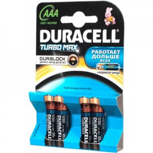 Батарейки Duracell LR03-4BL BASIC (40/120/21120)  Блистер 4 шт (AAA)