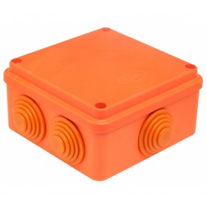 Распаячная коробка 80мм Оранжевая