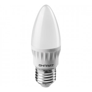 Лампа Онлайт светодиод. OLL-С37-8-230-4K-E27-FR