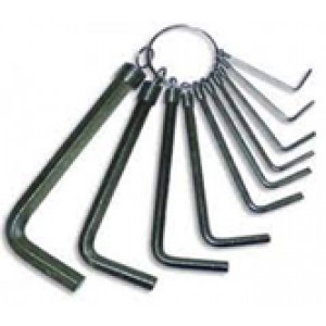 Ключ шестигранный имбусовый 10шт 1,5-10мм  (арт.6806015)