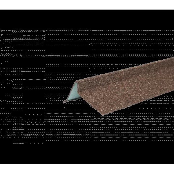 Планка торцевая с гранулятом, шт. (75*25*65*5 мм), Длина 1,25 м.