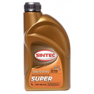 SINTEC SUPER SAE 10W-40 API SG/CD 1л