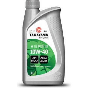 Масло моторное полусинтетическое TAKAYAMA SAE 10W-40 API SL/C