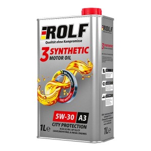 Масло моторное синтетическое ROLF 3-SYNTHETIC 5W-30