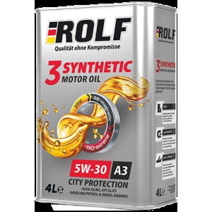Масло моторное синтетическое ROLF 3-SYNTHETIC 5W-30 