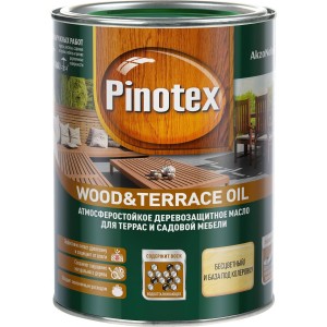 Масло Pinotex Wood&Terrace Oil бесцветное 1 л