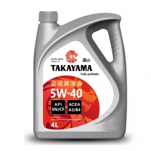 Масло TAKAYAMA SAE 5W-40 синтетическое 4 л бензин