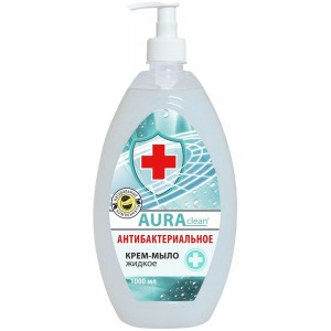 Крем-мыло жидкое AURA антибактериальное 1 л