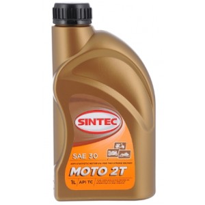 Масло моторное SINTEC Moto 2T полусинтетическое 1 л для 2-тактных двигателей мотоциклов