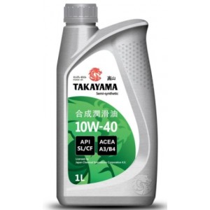 Масло моторное TAKAYAMA SAE 10W-40 API SL 1 л полусинтетическое
