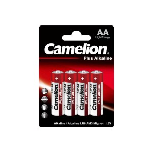 Батарейка CAMELION Plus Alkaline AA щелочная 4 шт/упаковка.