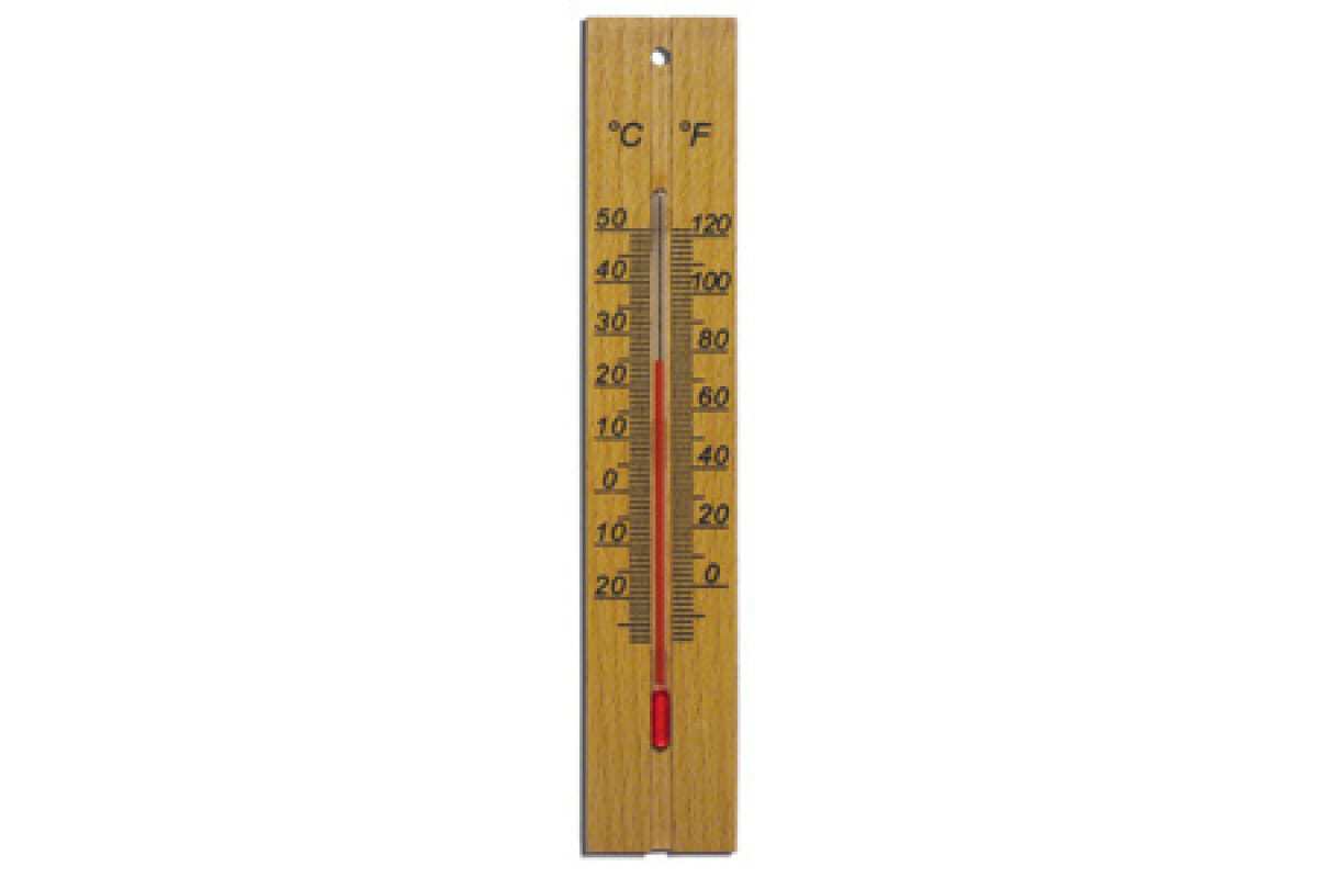 Термометр бытовой комнатный деревянный  ТБ-206