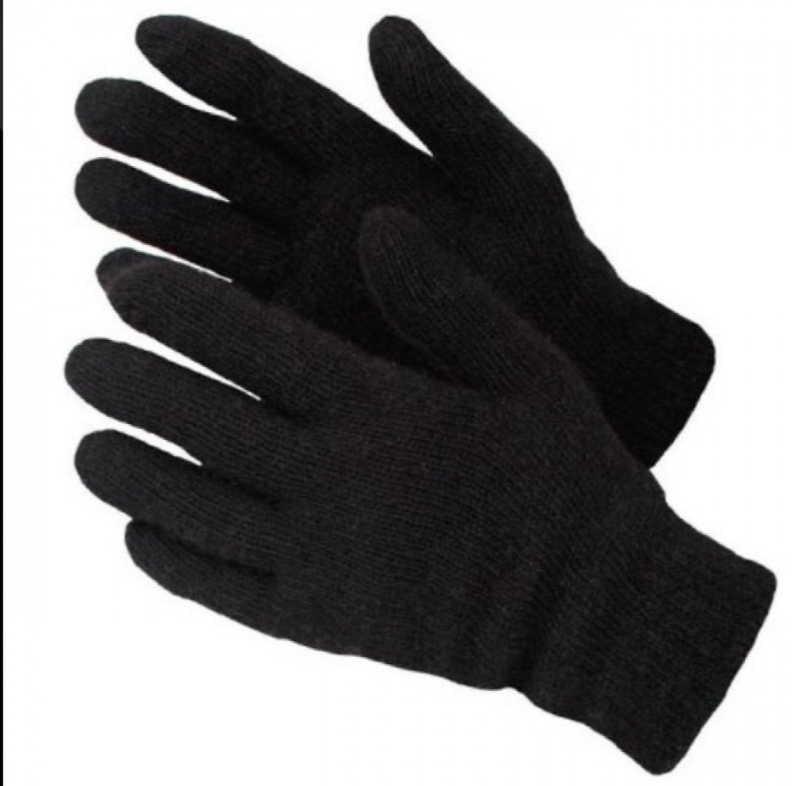 перчатки зимние черные