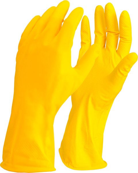 перчатки хозяйственные прочный латекс, l, код 7000113