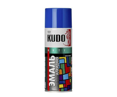 Эмаль KUDO KU-1011 алкидная аэрозольная синяя 520 мл