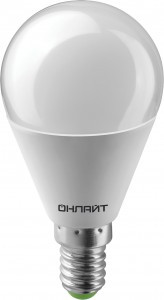 Лампа светодиодная ОНЛАЙТ G45, шар 10Вт Е14 4000К 220В